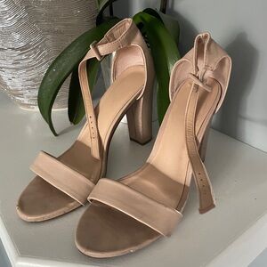 Elegant Nude High Heel Sandals
